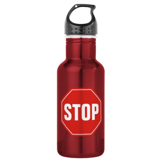 STOP Bord Waterfles (Voorkant)