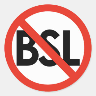 Stop BSL! Anti-BSL grote Stickers