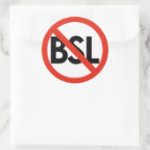 Stop BSL! Anti-BSL grote Stickers (Tas)