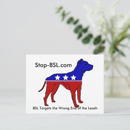 Stop-BSL-Briefkaart Briefkaart (Staand voorkant)