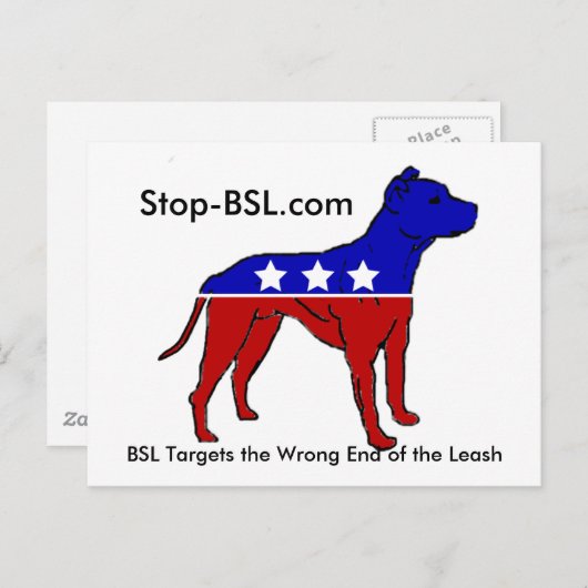 Stop-BSL-Briefkaart Briefkaart (Voorkant / Achterkant)