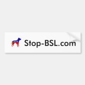 Stop-BSL.com Bumpersticker! Bumpersticker (Voorkant)