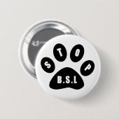 Stop BSL-pop Ronde Button 5,7 Cm (Voorkant /achterkant)