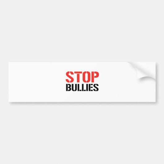 STOP BULLIES BUMPERSTICKER (Voorkant)