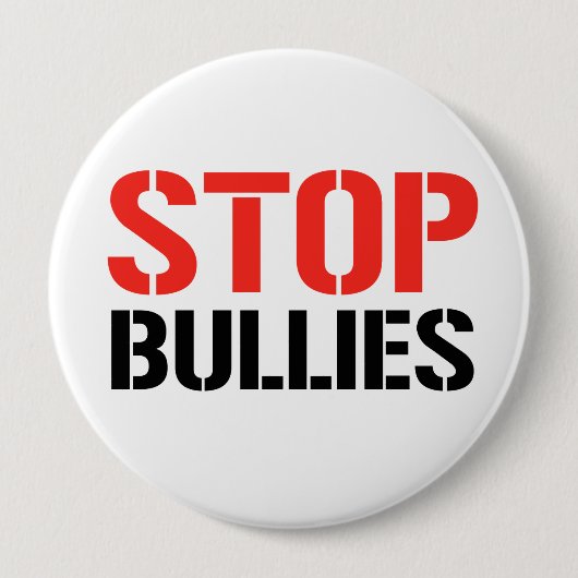 STOP BULLIES RONDE BUTTON 4,0 CM (Voorkant)