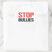 STOP BULLIES RONDE STICKER (Tas)