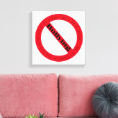Stop Bullying-Logo by Shirley Taylor Canvas Afdruk (Insitu (Woonkamer))