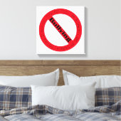 Stop Bullying-Logo by Shirley Taylor Canvas Afdruk (Insitu (Slaapkamer))