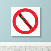 Stop Bullying-Logo by Shirley Taylor Canvas Afdruk (Insitu (Houten vloer))