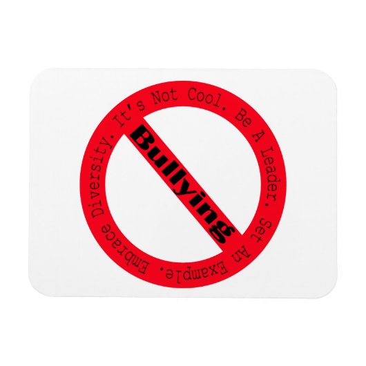 Stop Bullying-Logo by Shirley Taylor Magneet (Horizontaal)