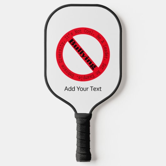Stop Bullying-Logo by Shirley Taylor Pickleball Paddle (Voorkant)