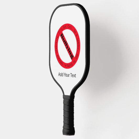 Stop Bullying-Logo by Shirley Taylor Pickleball Paddle (Links)