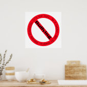 Stop Bullying-Logo by Shirley Taylor Poster (Keuken)