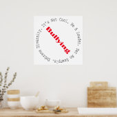 Stop Bullying-Outline by Shirley Taylor Poster (Keuken)