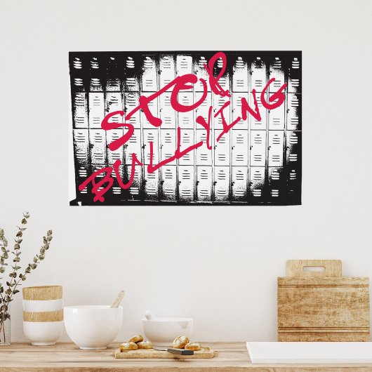 STOP BULLYING POSTER (Keuken)