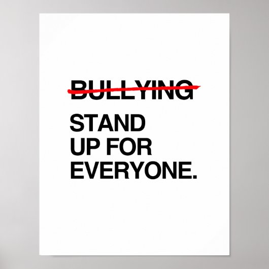 STOP BULLYING STAND OP VOOR IEDEREEN POSTER (Voorkant)
