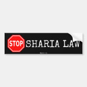 Stop Bumpersticker Sharia Law (Voorkant)