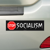 Stop Bumpersticker socialisme (Op auto)