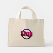 Stop Canvas tas (Achterkant)