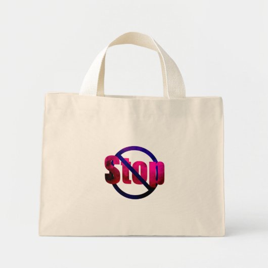 Stop Canvas tas (Voorkant)