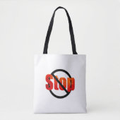 Stop Canvas tas (Voorkant)