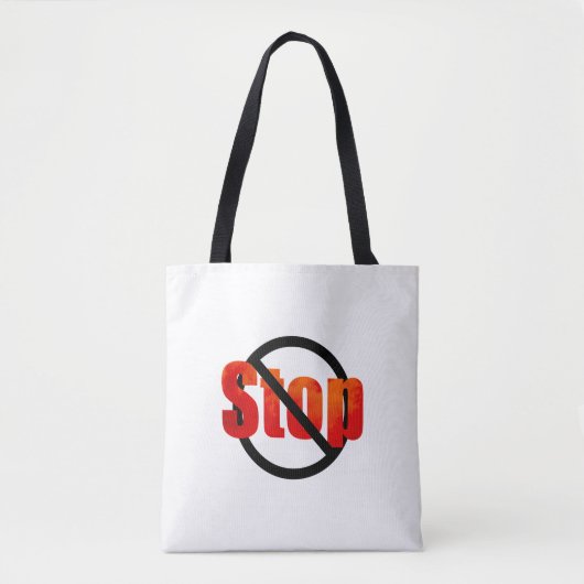 Stop Canvas tas (Voorkant)