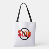Stop Canvas tas (Achterkant)