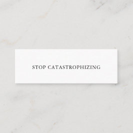 STOP CATASTROPHIZING Self Talk Mini Kaart No. 7 Visitekaartje
