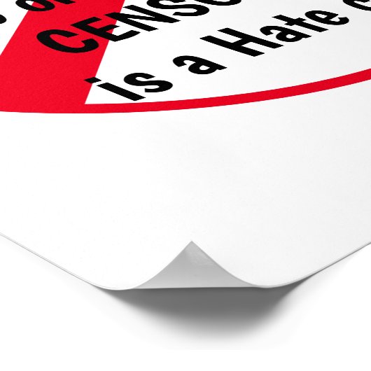 Stop censuur poster (Hoek)