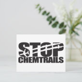 Stop Chemtrails Briefkaart (Staand voorkant)