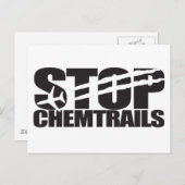 Stop Chemtrails Briefkaart (Voorkant / Achterkant)