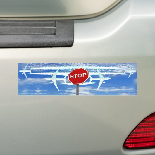 Stop Chemtrails Bumpersticker (Op auto)