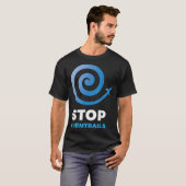 Stop Chemtrails - Complottheorie T-shirt (Voorkant volledig)