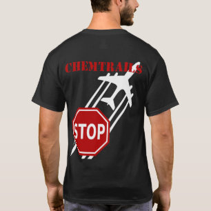 Stop Chemtrails donker shirt
