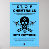 Stop Chemtrails Poster (Voorkant)