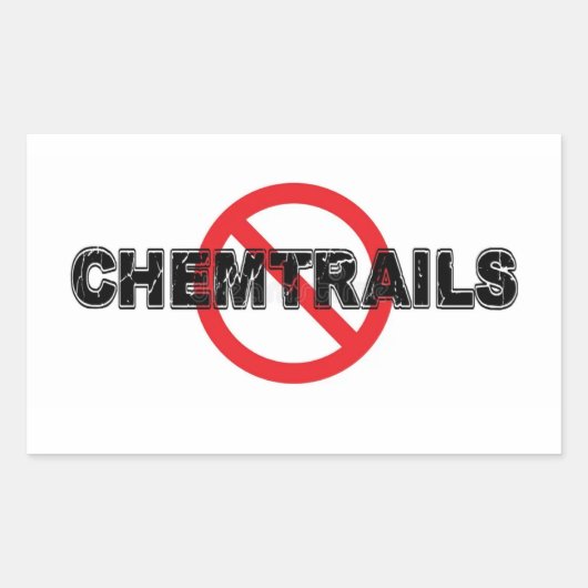 Stop Chemtrails Sticker (Voorkant)