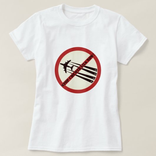 Stop Chemtrails T-shirt (Design voorkant)