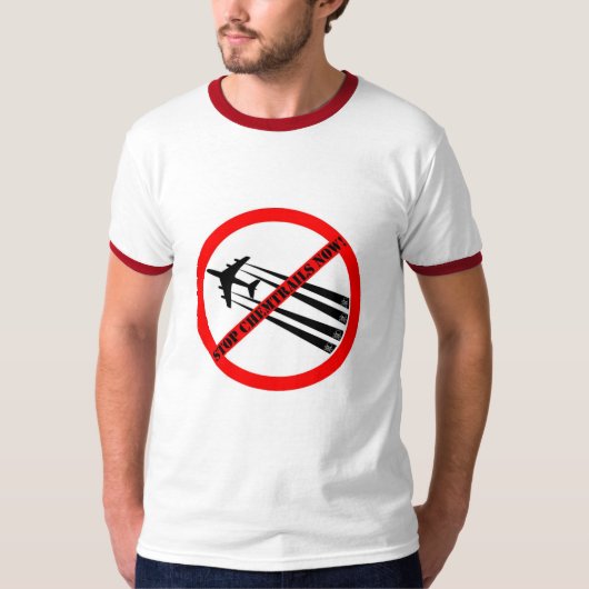 STOP CHEMTRAILS T-SHIRT (Voorkant)