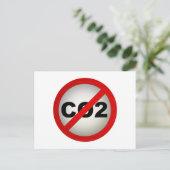 Stop CO2 Briefkaart (Staand voorkant)