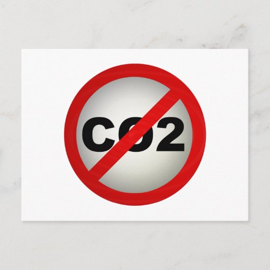 Stop CO2 Briefkaart (Voorkant)
