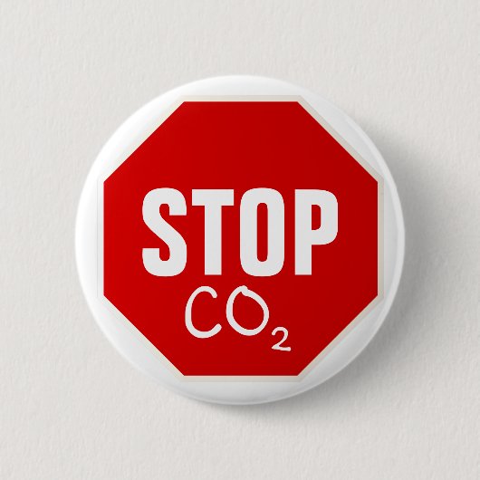 STOP CO2 RONDE BUTTON 5,7 CM (Voorkant)