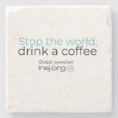 Stop - Coasters  Stenen Onderzetter (Voorkant)