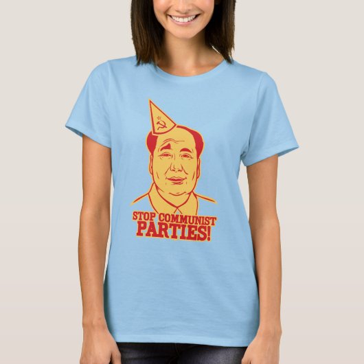 Stop communistische partijen T-Shirt (Voorkant)