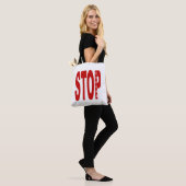 STOP CORONA-draagtas Tote Bag (Op model)