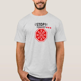 Stop Corona! Elbow Bump Handshake, Sociale Afstand T-shirt