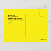 Stop Corona Virus Covid 19 Vertraag de spread Briefkaart (Achterkant)