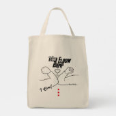 Stop Coronavirus! Ellebpomhandshake, afstand Tote Bag (Achterkant)