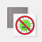 Stop Coronavirus Magneet (Voorkant / Achterkant)