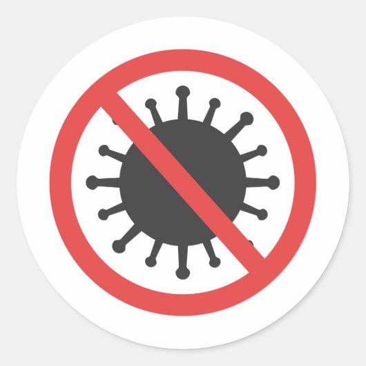 Stop coronavirus Sticker (Voorkant)