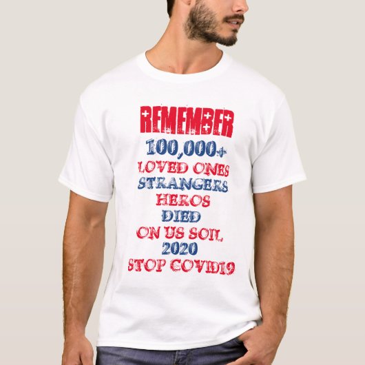 STOP COVID 19 T-SHIRT (Voorkant)